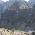 Widok z Rysów na Słowację. Nie wiem co to za szczyty. ale są ładne. #Tatry