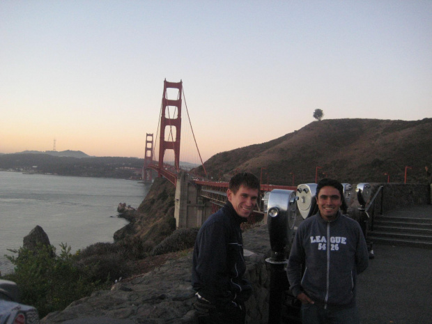 przy Golden Bridge w San Fransisco