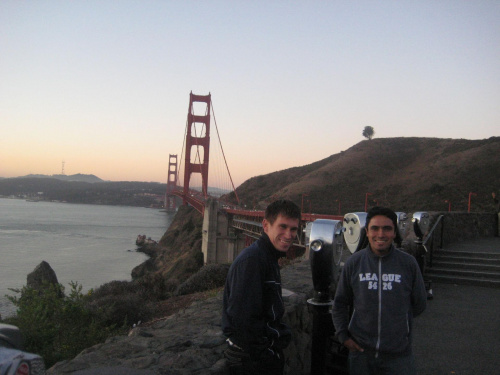 przy Golden Bridge w San Fransisco